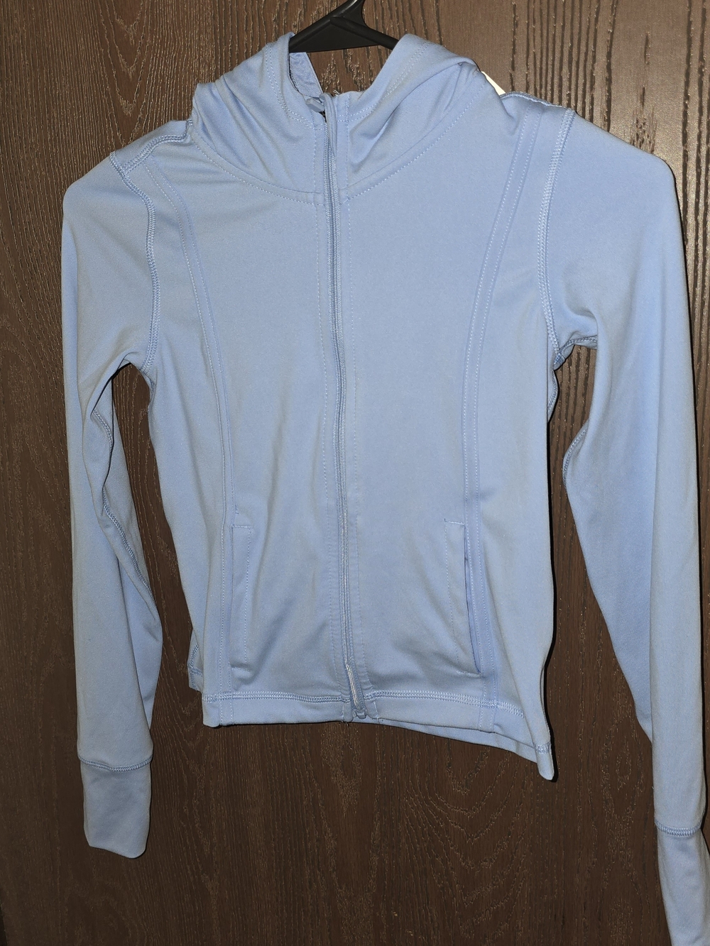 Yogalicious Girls Light Blue Zip Hoodie